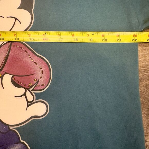 VTG 90s Mickey Unlimited Jerry Leigh Disney Hoodie Pullover Sz M USA Hip Hop - Picture 7 of 9